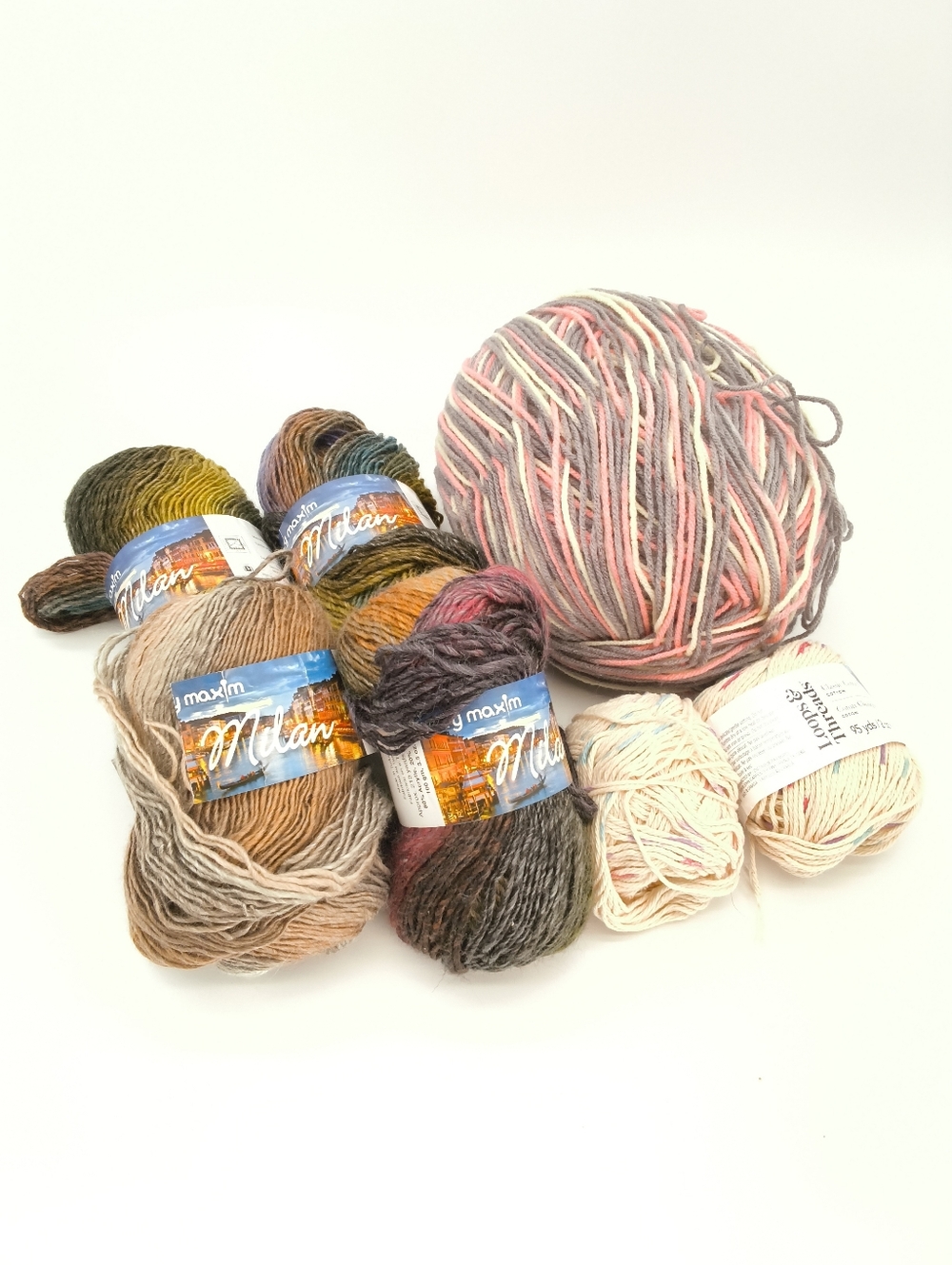Mixed Yarn Lot - Mary Maxim Milan & Loops & Threads